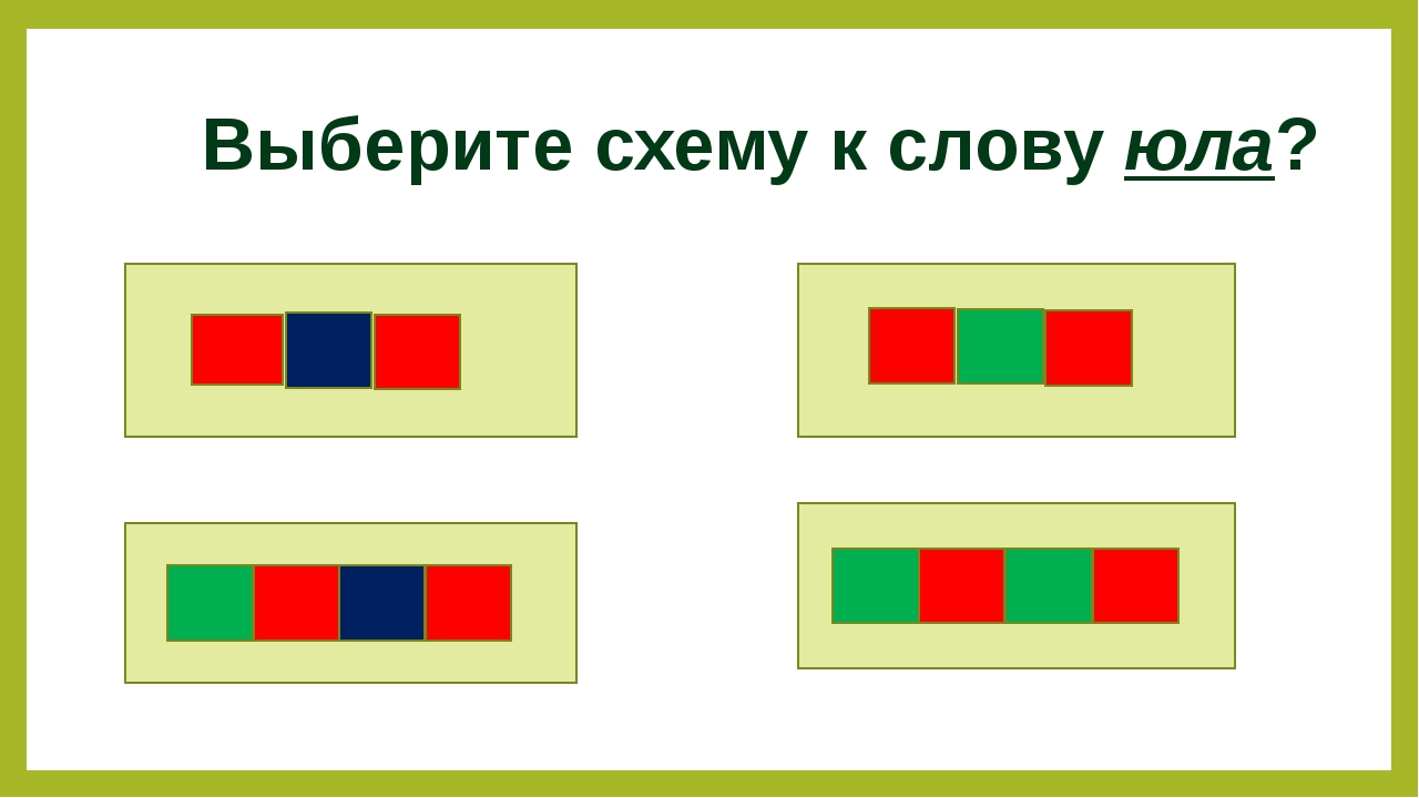 Схема слова торт 1 класс в цвете