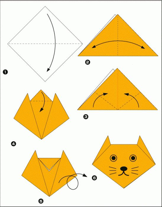 оригами из бумаги для детей 4 5 лет