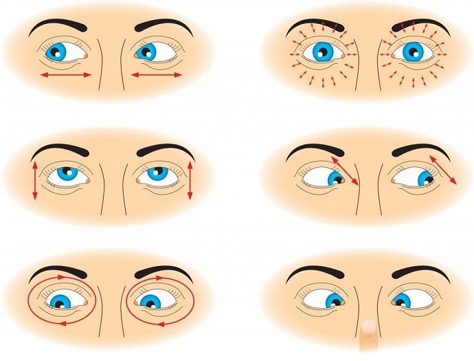 Simple exercises for eyes