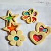 Bright & Colorful Stained Glass Cookies
